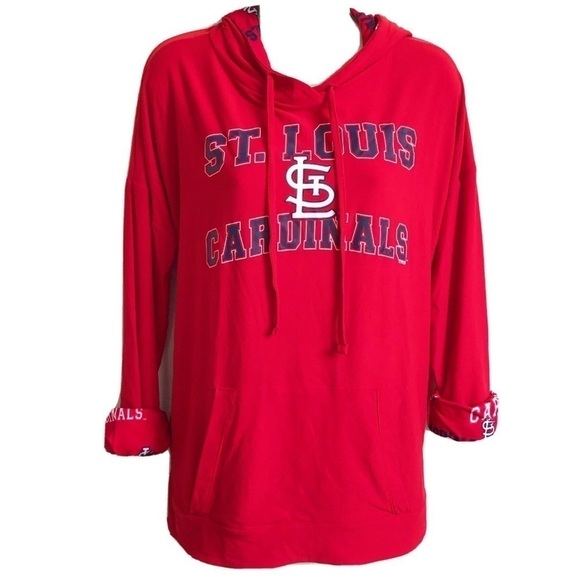 🆕 St. Louis Cardinals long sleeve stretchy hooded t… - Picture 1 of 9